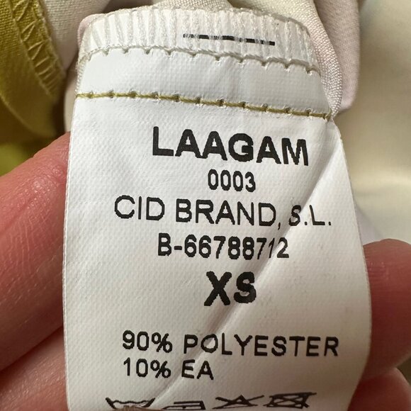 Laagam Lea Midi Dress Colorful Maximalist Green Purple Red Size X-Small - Picture 9 of 9